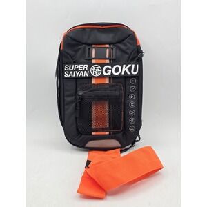 NWT Dragon Ball Z Super Saiyan Goku Sling Crossbody Bag - Black/Orange